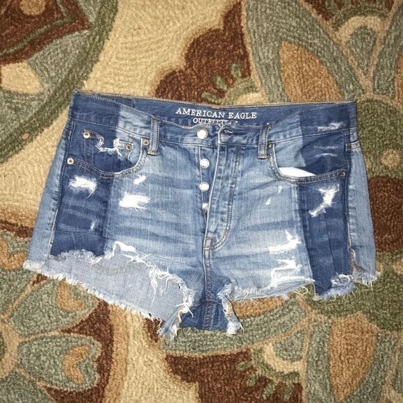 EUC AMERICAN EAGLE 8 VINTAGE HI RISE JEAN SHORT - Picture 5 of 11